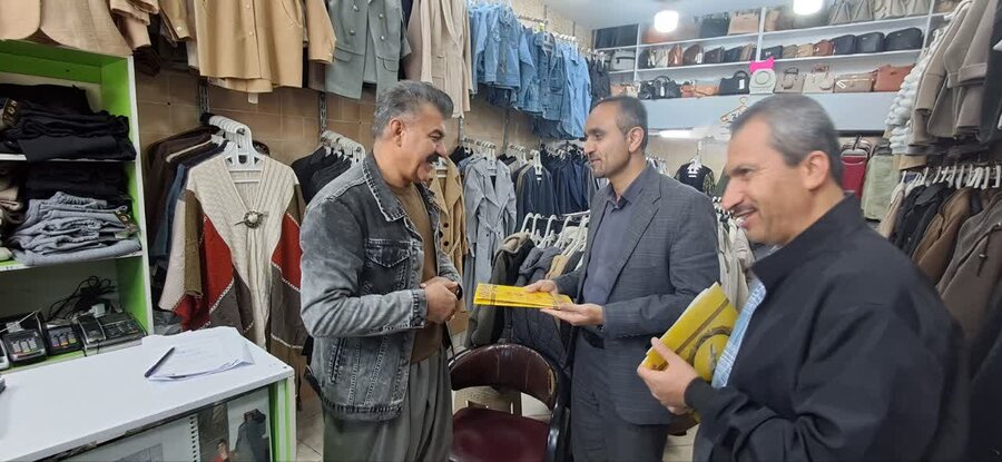 تقدیر رئیس اداره بهزیستی دیواندره از کسبه نیکوکار