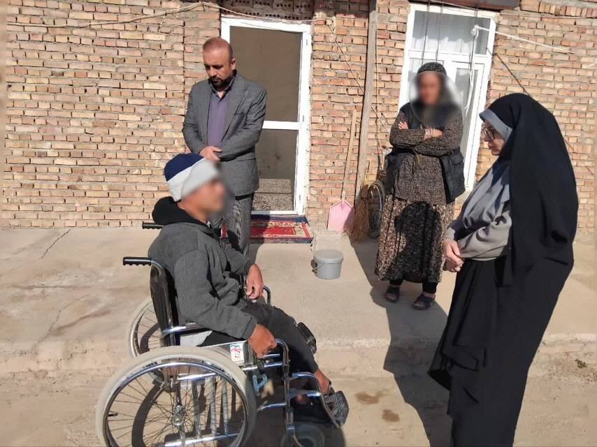 بازدید رئیس اداره بهزیستی شهرستان شوط از منازل مددجویان نیازمند تحت پوشش