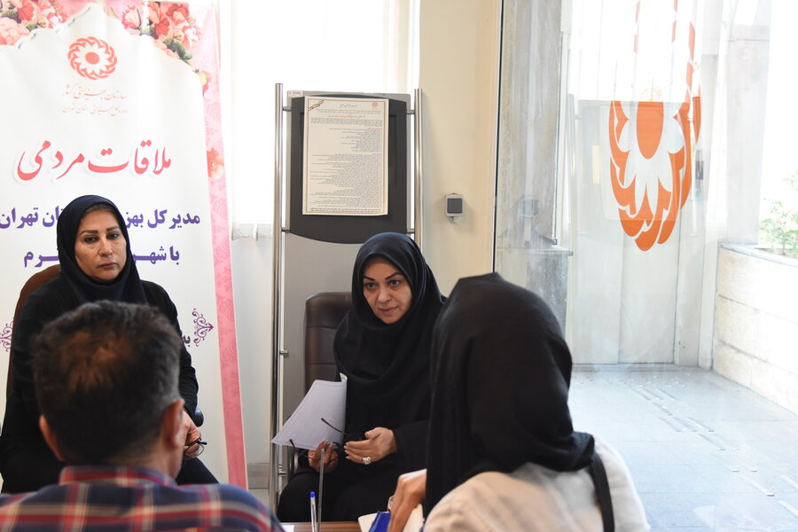 نور خدمت در بهزیستی تهران؛ مدیران میان مردم ایستادند