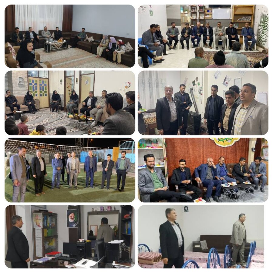 بازدید شبانه دادستان شهرستان قاینات از مراکز غیر دولتی توانبخشی و شبه خانواده قاین