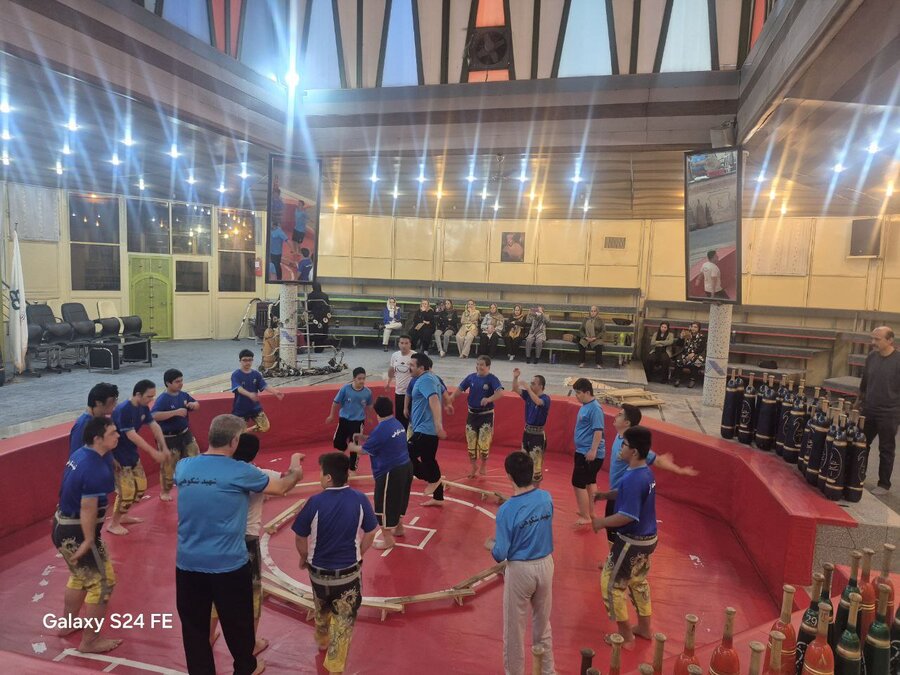 درخشش ورزشکاران سندروم داون در آیین زورخانه‌ای مجموعه شهید شکوهی سنندج