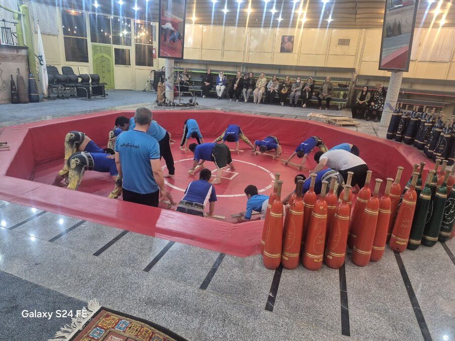 درخشش ورزشکاران سندروم داون در آیین زورخانه‌ای مجموعه شهید شکوهی سنندج