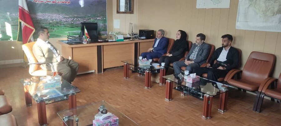 بازدید مدیرکل و مدیر حراست بهزیستی کردستان از اداره بهزیستی و مراکز تحت پوشش سروآباد
