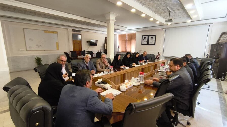 نشست مدیرکل بهزیستی استان اصفهان با فرماندار نایین