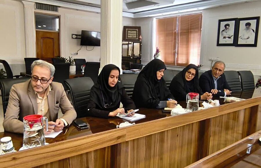 نشست مدیرکل بهزیستی استان اصفهان با فرماندار نایین