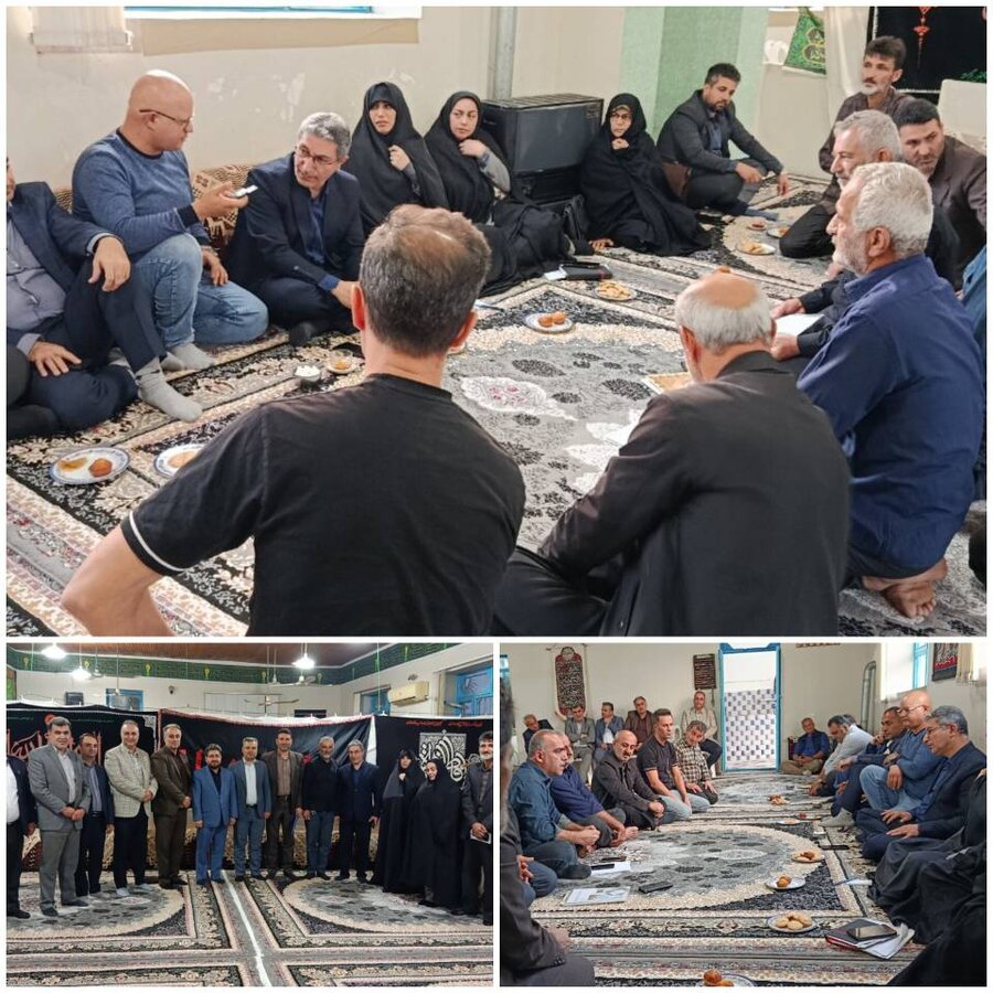 صومعه سرا | برگزاری میز خدمت و دیدار چهره‌به‌چهره رئیس اداره بهزیستی صومعه‌سرا با حضور فرماندار و مسئولان شهرستان در روستای ازگم