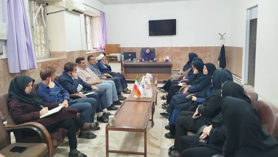 گرمی| برگزاری جلسه ابلاغ  سخنان و رهنمودهای رئیس سازمان بهزیستی کشور در اداره بهزیستی شهرستان گرمی
