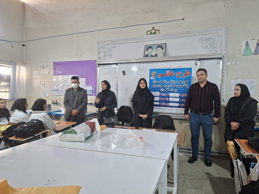 بهره‌مندی ۱۸۰ دانش‌آموز دختر کامیارانی از آموزش‌های طرح خاتم