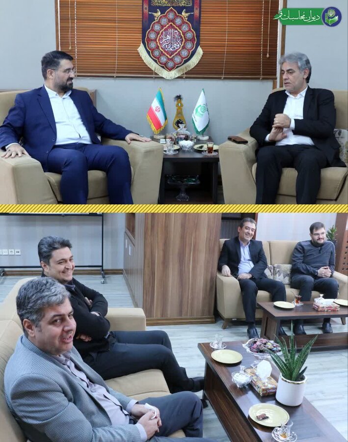 دیدار مدیرکل دیوان محاسبات استان قم با مدیر کل جدید بهزیستی استان