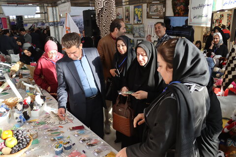 گزارش تصویری| معرفی توانمندی‌های بانوان تحت پوشش بهزیستی استان اردبیل در نمایشگاه «روایت روشنایی»