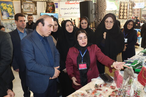گزارش تصویری| معرفی توانمندی‌های بانوان تحت پوشش بهزیستی استان اردبیل در نمایشگاه «روایت روشنایی»