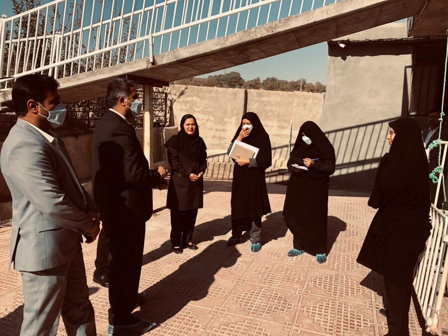 معاونت اجتماعی و پیشگیری از وقوع جرم دادگستری شهرستان بویراحمد از مراکز توانبخشی بازدید کردند