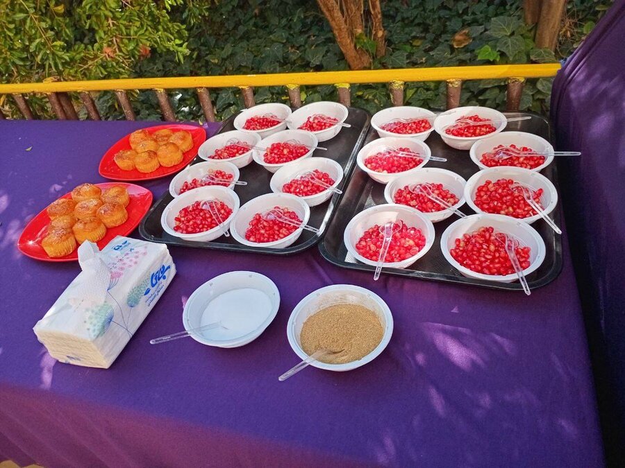 شهرتهران | جشن انار در مرکز توانبخشی نابینایان خزانه؛ کودکان با دستان کوچک خود زندگی را لمس کردند