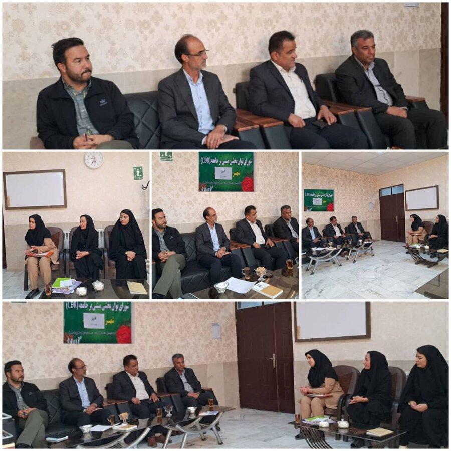 برگزاری جلسه شورای (cbr)توانبخشی مبتنی بر جامعه شهر آبیز 