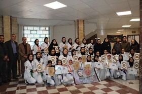 گزارش تصویری ا تقدیر از تیم شین رزم کاراته بهزیستی استان مرکزی
