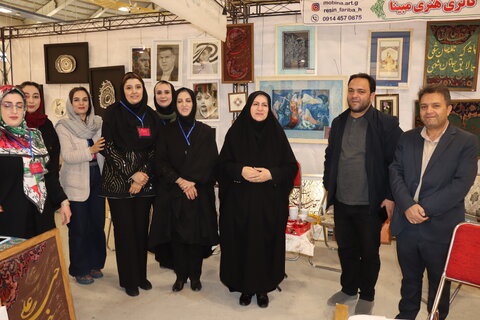 گزارش تصویری| بازدید دستیار اجتماعی رئیس‌جمهور و استاندار اردبیل از نمایشگاه توانمندی‌های بانوان و کسب‌وکارهای خانگی استان