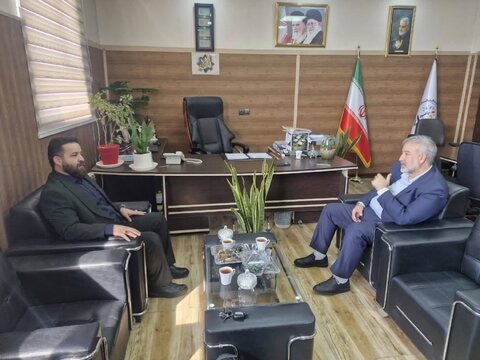 بهارستان |دیدار رئیس بهزیستی با رئیس آموزش وپرورش  شهرستان