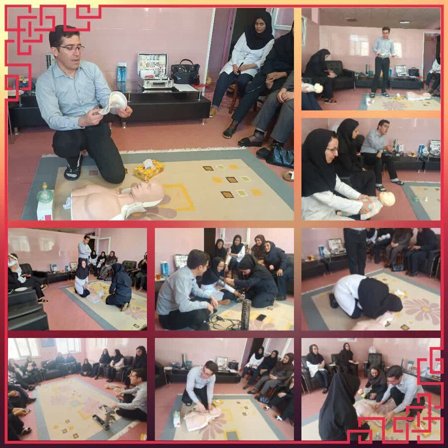 برای نخستین بار، دوره آموزش احیای قلبی و عروقی، جهت پرسنل شیرخوارگاه خاتم الانبیاء