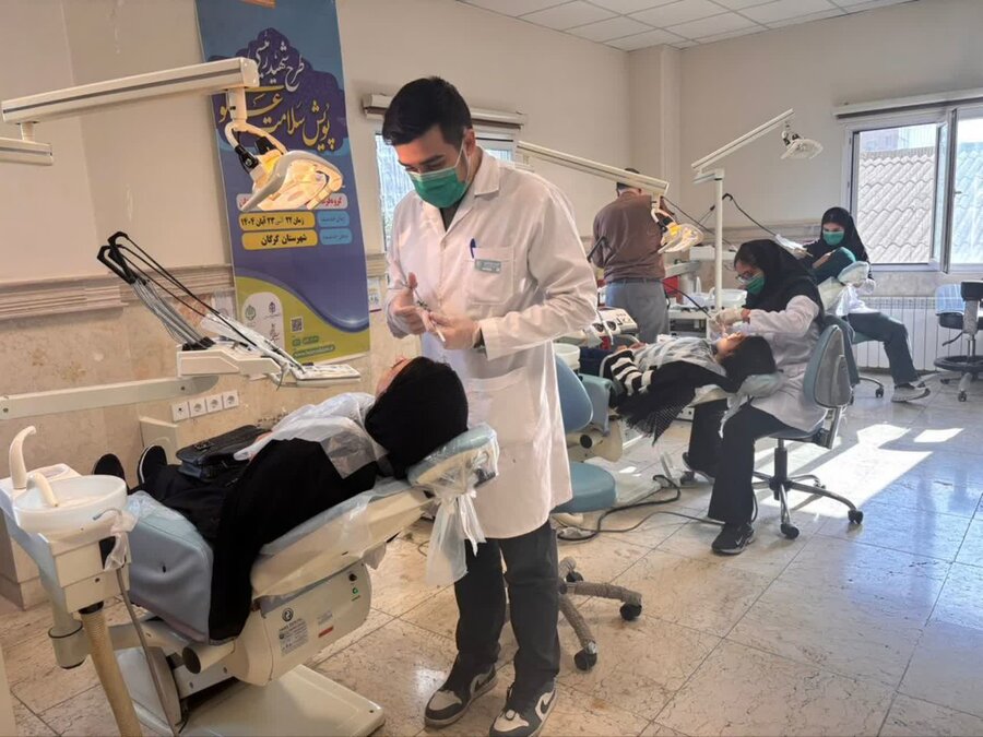 ارائه خدمات جهادی پزشکی طرح شهید رئیسی به مددجویان بهزیستی گرگان