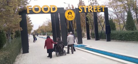 بازدید میدانی از پروژه «خیابان غذا» با هدف رفع موانع تردد معلولین در اراک