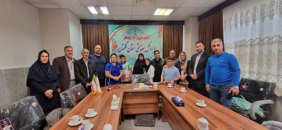 مراسم بدرقه ورزشکاران پاراآسیایی گلستان برگزار شد