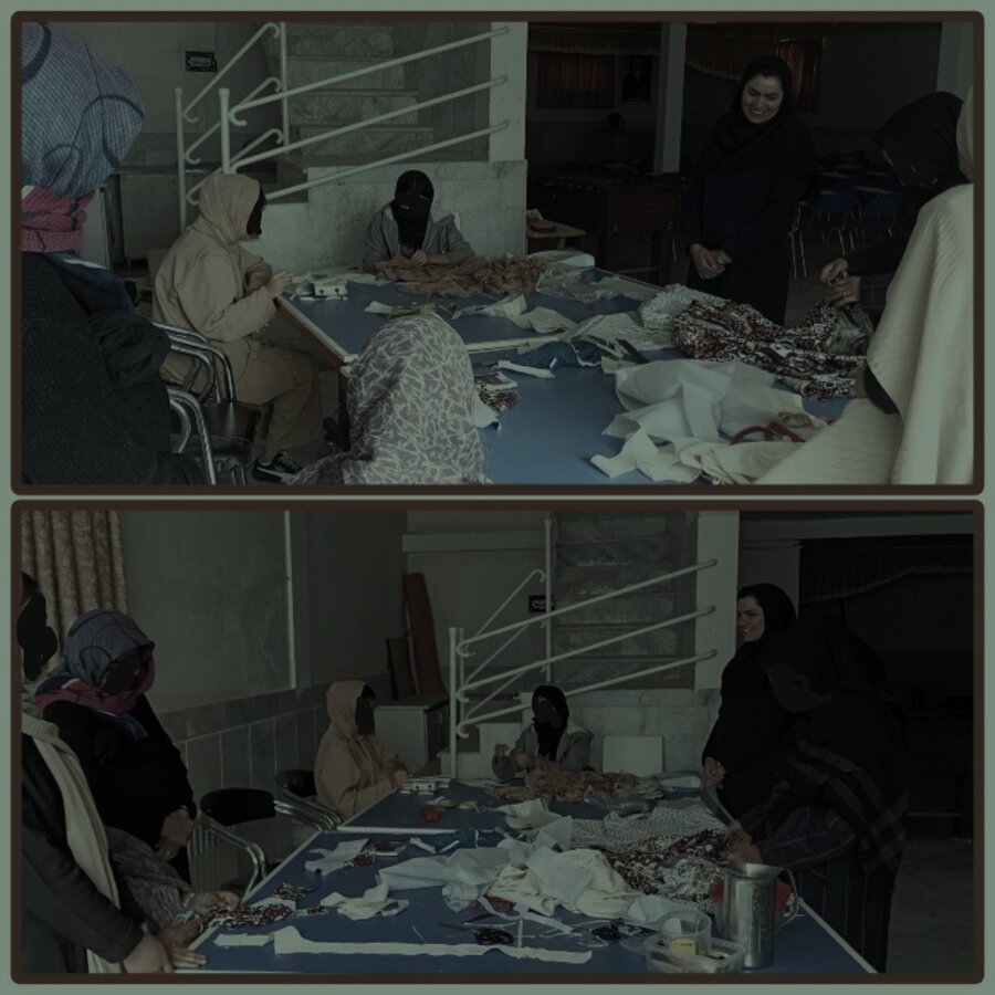 برگزاری کارگاه های آموزشی خیاطی برای مددجویان تحت حمایت بهزیستی با همکاری فنی حرفه ای شهرستان سربیشه