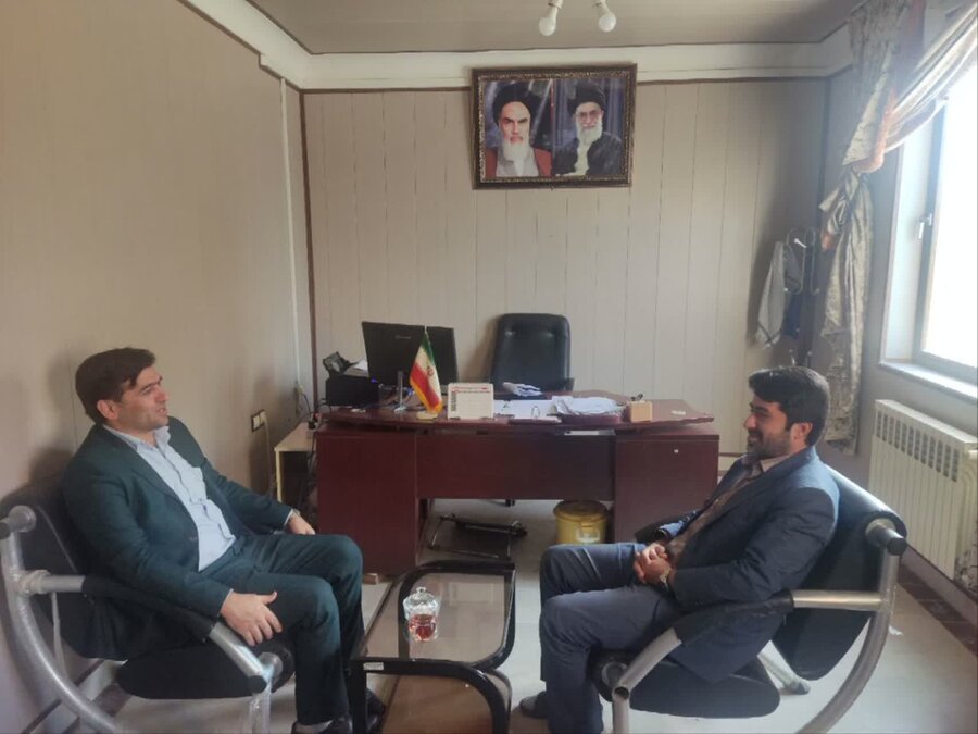 بیله سوار| نشست مشترک روسای بهزیستی و صنعت، معدن و تجارت بیله‌سوار برگزار شد
