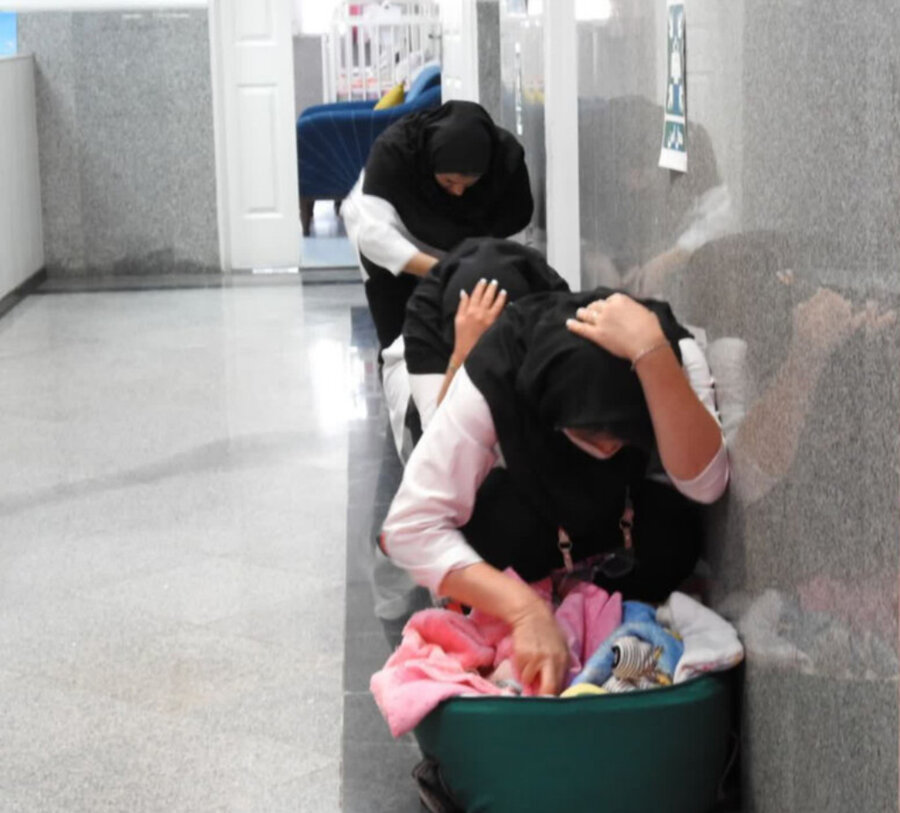 با هم ببینیم | کلیپ برگزاری مانور خروج اضطراری در شیرخوارگاه امام علی(ع)