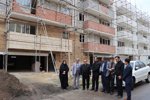 گزارش تصویری | بازدید مدیرکل بهزیستی استان اردبیل از پروژه‌های مسکن در حال احداث انجمن خیرین شهرستان نمین