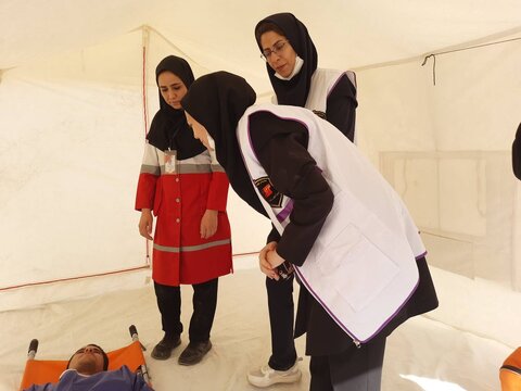 آباده|اجرای مانور اطفا حریق