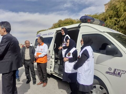 آباده|اجرای مانور اطفا حریق