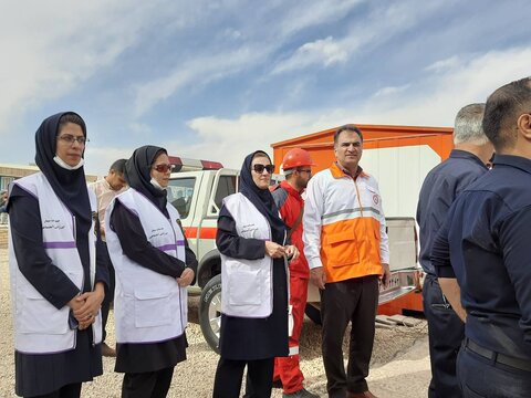 آباده|اجرای مانور اطفا حریق