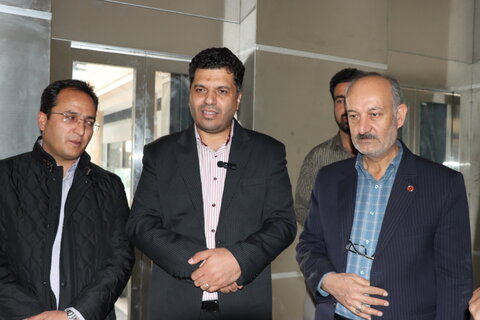 بازدید مشترک مسئولان استانی از مجتمع آفتاب و بررسی روند مناسب‌سازی برای معلولین