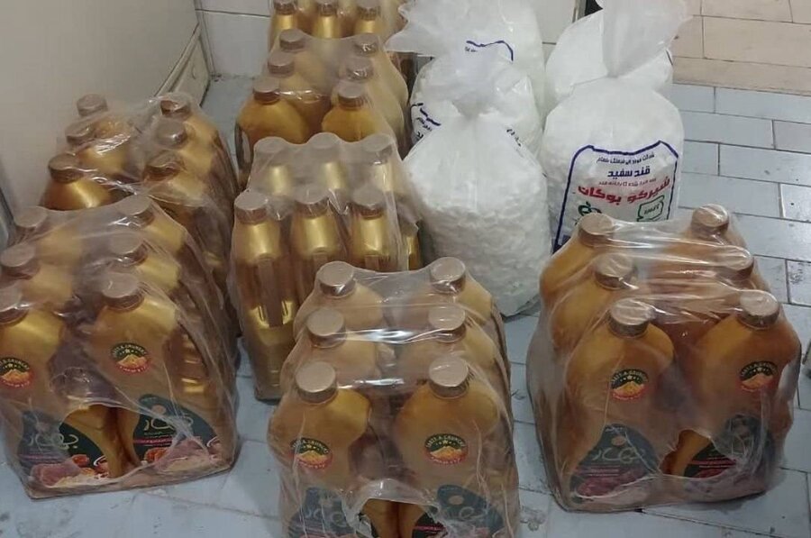 کمک خیر میاندوآبی به جامعه هدف بهزیستی شهرستان