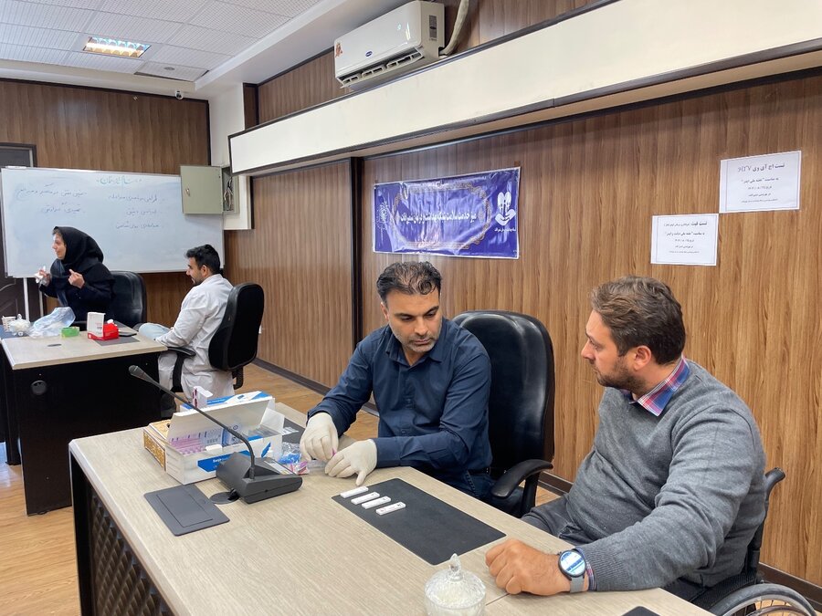 شمیرانات | برگزاری میز خدمت غربالگری سلامت ویژه کارکنان بهزیستی