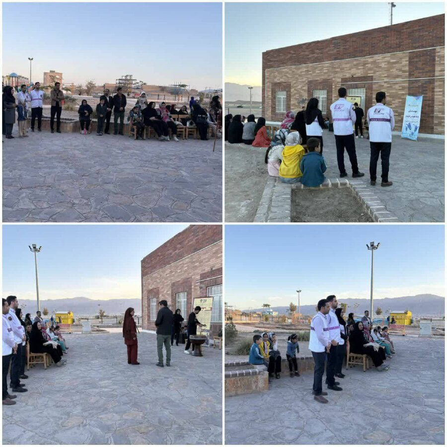 حضور کارشناسان اورژانس اجتماعی در نقالی میدانی به مناسبت سی و سومین هفته کتاب در بیرجند