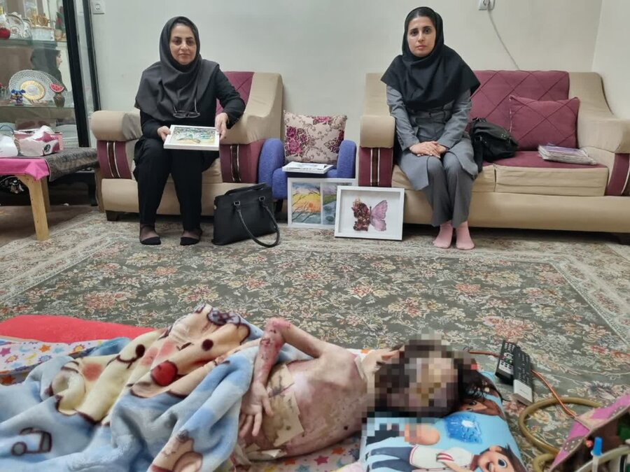 بازدید از توانجویان در قالب طرح مراقبت در منزل