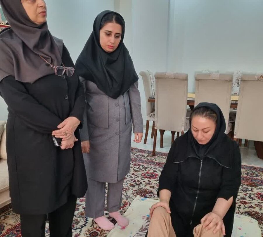 بازدید از توانجویان در قالب طرح مراقبت در منزل