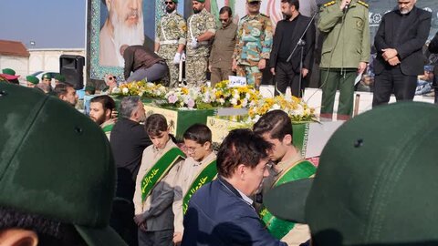 آذر-شرقی.تشییع پیکرهای مطهر شهدای گمنام