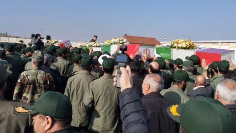 آذر-شرقی.تشییع پیکرهای مطهر شهدای گمنام