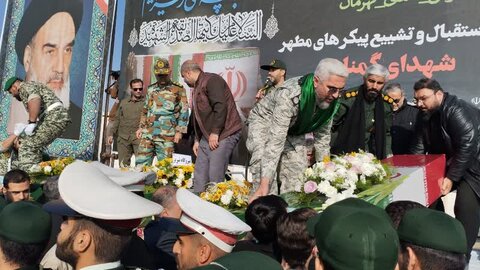 آذر-شرقی.تشییع پیکرهای مطهر شهدای گمنام