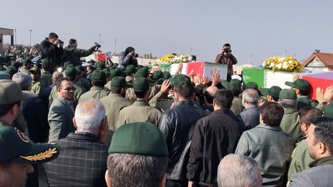 آذر-شرقی.تشییع پیکرهای مطهر شهدای گمنام