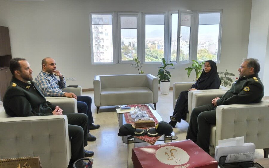 دیدار مدیرکل بهزیستی استان قزوین با معاون امور اجتماعی و فرهنگی نیروی انتظامی استان