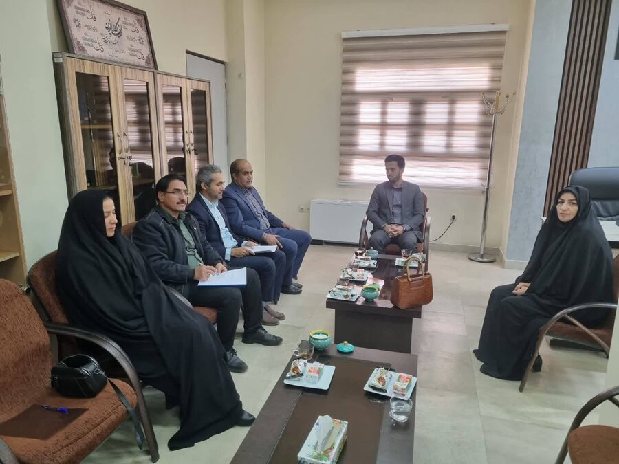 دیدار رئیس اداره بهزیستی شهرستان سرایان با رئیس جدید دادگستری 