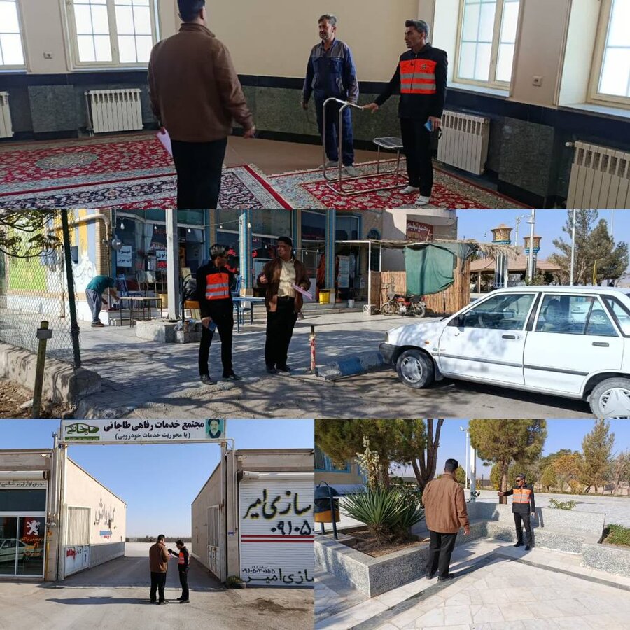 بازدید کارشناسان مناسب‌سازی از مجتمع‌های بین‌راهی شهرستان بشرویه