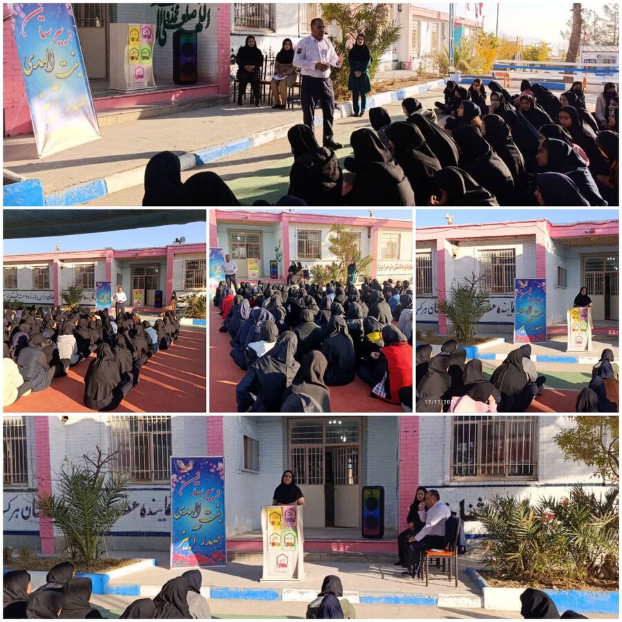 آشنایی دانش آموزان دبیرستان بنت الهدی با مشاوره ژنتیک و پیشگیری از معلولیت‌ها