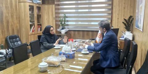دیدار مدیرکل بهزیستی کرمانشاه با سرپرست مرکز پذیرش کشور