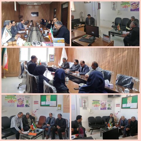 بازدید روسای اداره حراست و بازرسی اداره کل بهزیستی از بهزیستی شهرستان درمیان