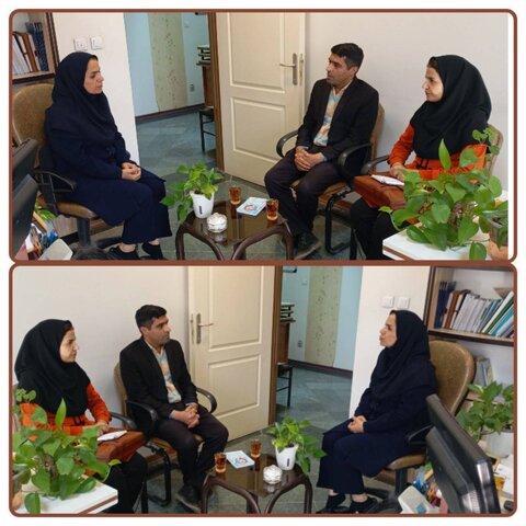 نشست مدیر عامل انجمن CBR استان با کارشناس پیشگیری از معلولیت‌ها بهزیستی استان