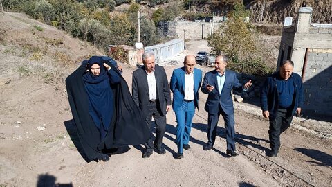 رودبار | بازدید مدیرکل بهزیستی گیلان از پروژه در حال احداث مرکز سالمندان حضرت ابوالفضل(ع) رودبار